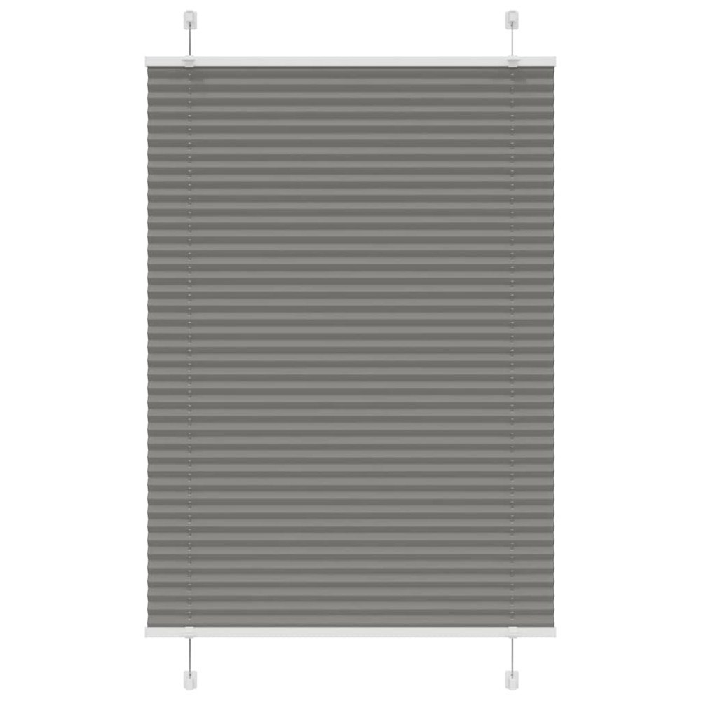 vidaXL Plisserad persienn antracit 85x150cm tyg bredd 84,4cm polyester