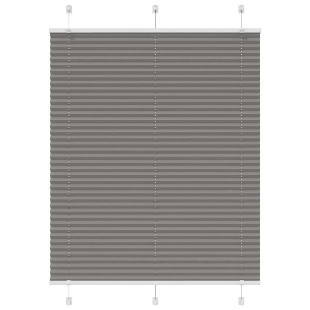 vidaXL Plisserad persienn antracit 105x150 cm tyg bredd 104,4 cm