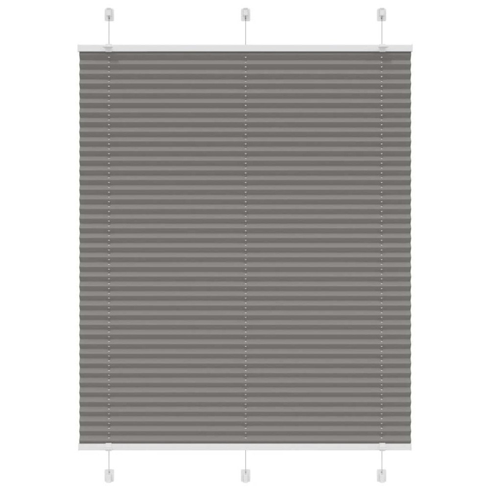 vidaXL Plisserad persienn antracit 110x150 cm tyg bredd 109,4 cm