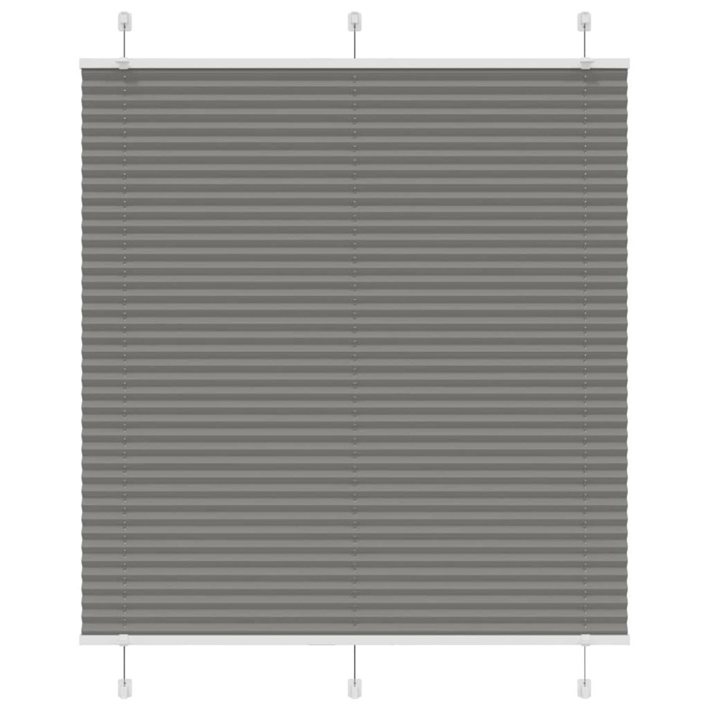 vidaXL Plisserad persienn antracit 115x150 cm tyg bredd 114,4 cm