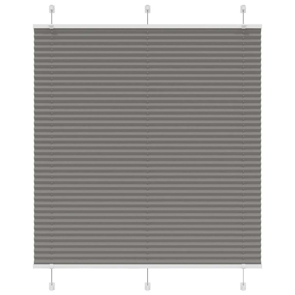 vidaXL Plisserad persienn antracit 120x150 cm tyg bredd 119,4 cm
