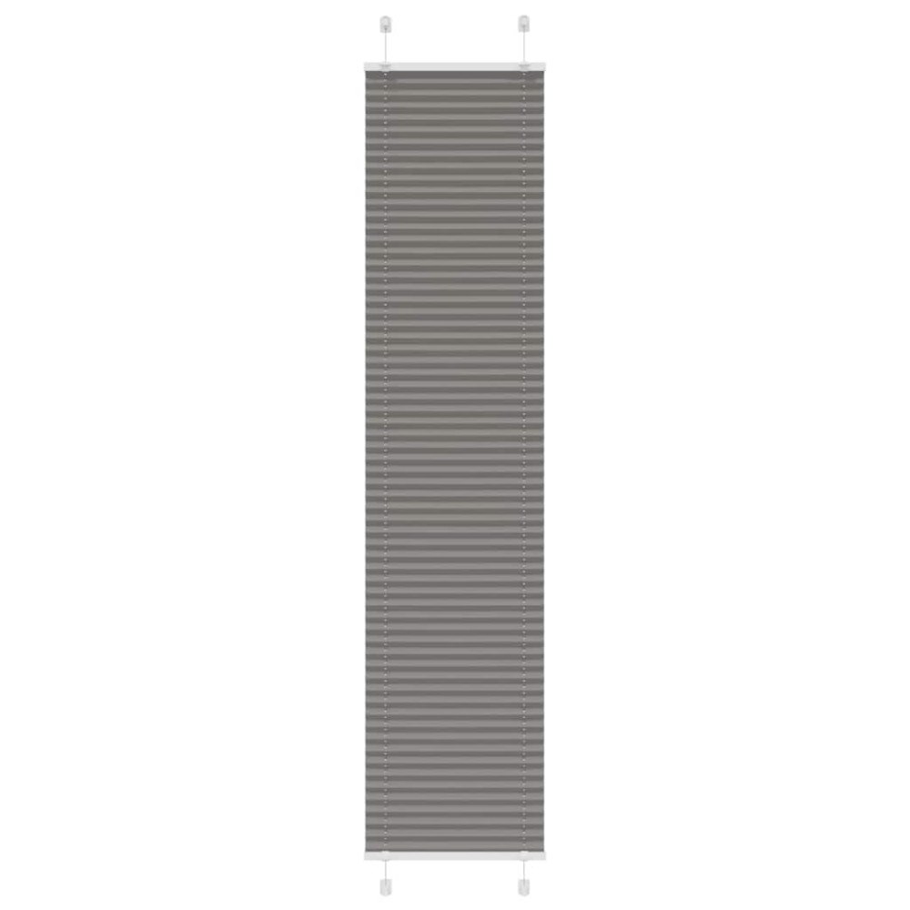 vidaXL Plisserad persienn antracit 40x200cm tyg bredd 39,4cm polyester