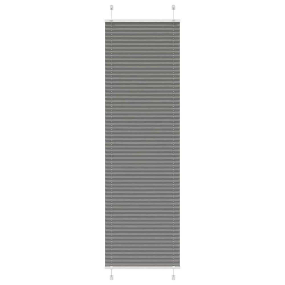 vidaXL Plisserad persienn antracit 60x200cm tyg bredd 59,4cm polyester
