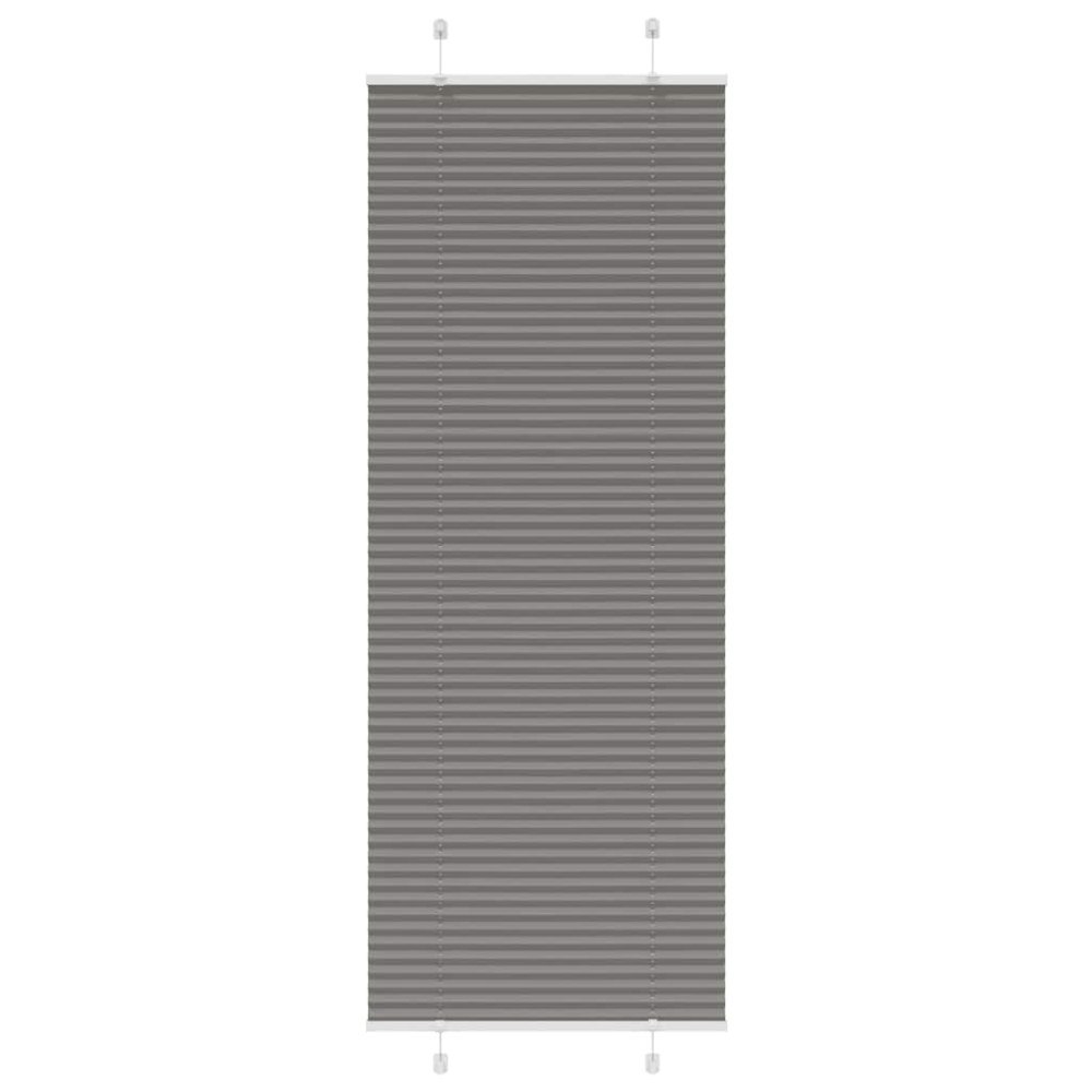 vidaXL Plisserad persienn antracit 80x200cm tyg bredd 79,4cm polyester
