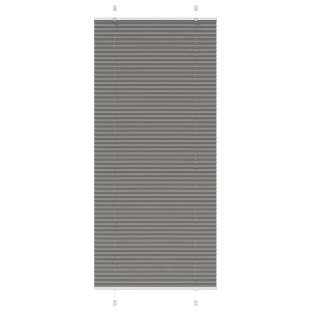 vidaXL Plisserad persienn antracit 95x200cm tyg bredd 94,4cm polyester