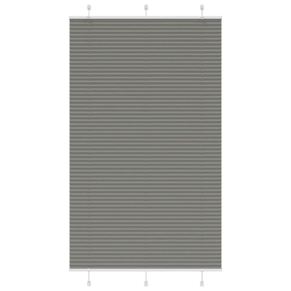 vidaXL Plisserad persienn antracit 115x200 cm tyg bredd 114,4 cm
