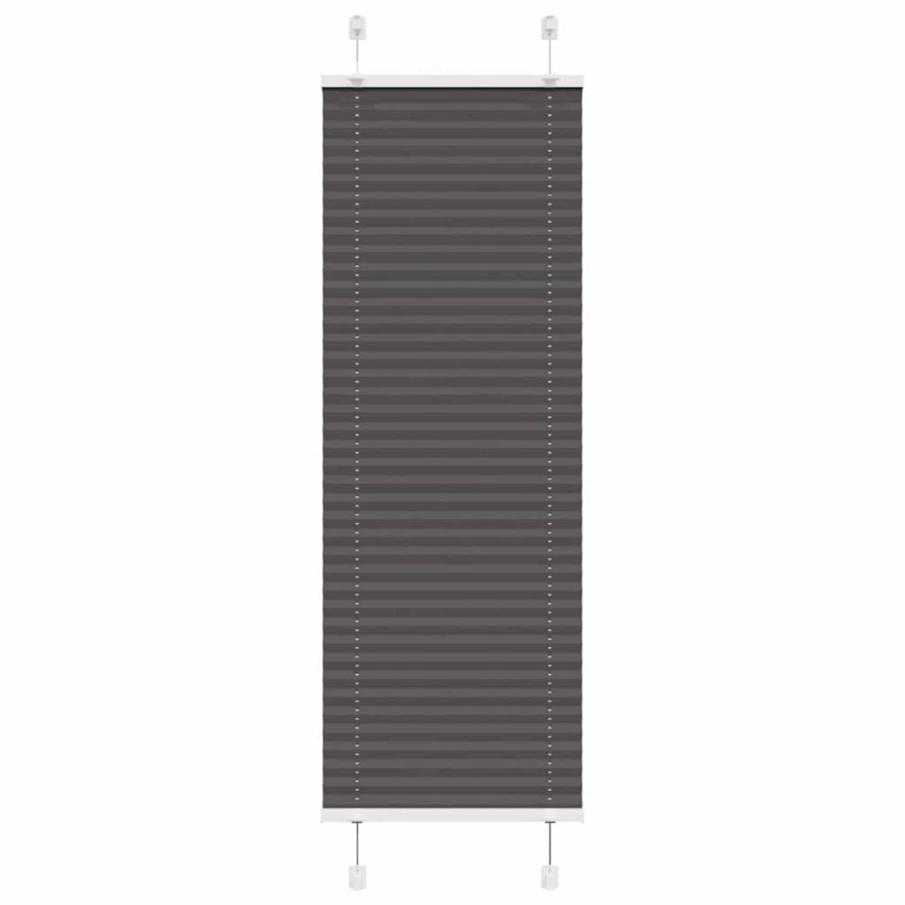 vidaXL Plisserad persienn svart 50x100cm tyg bredd 49,4cm polyester