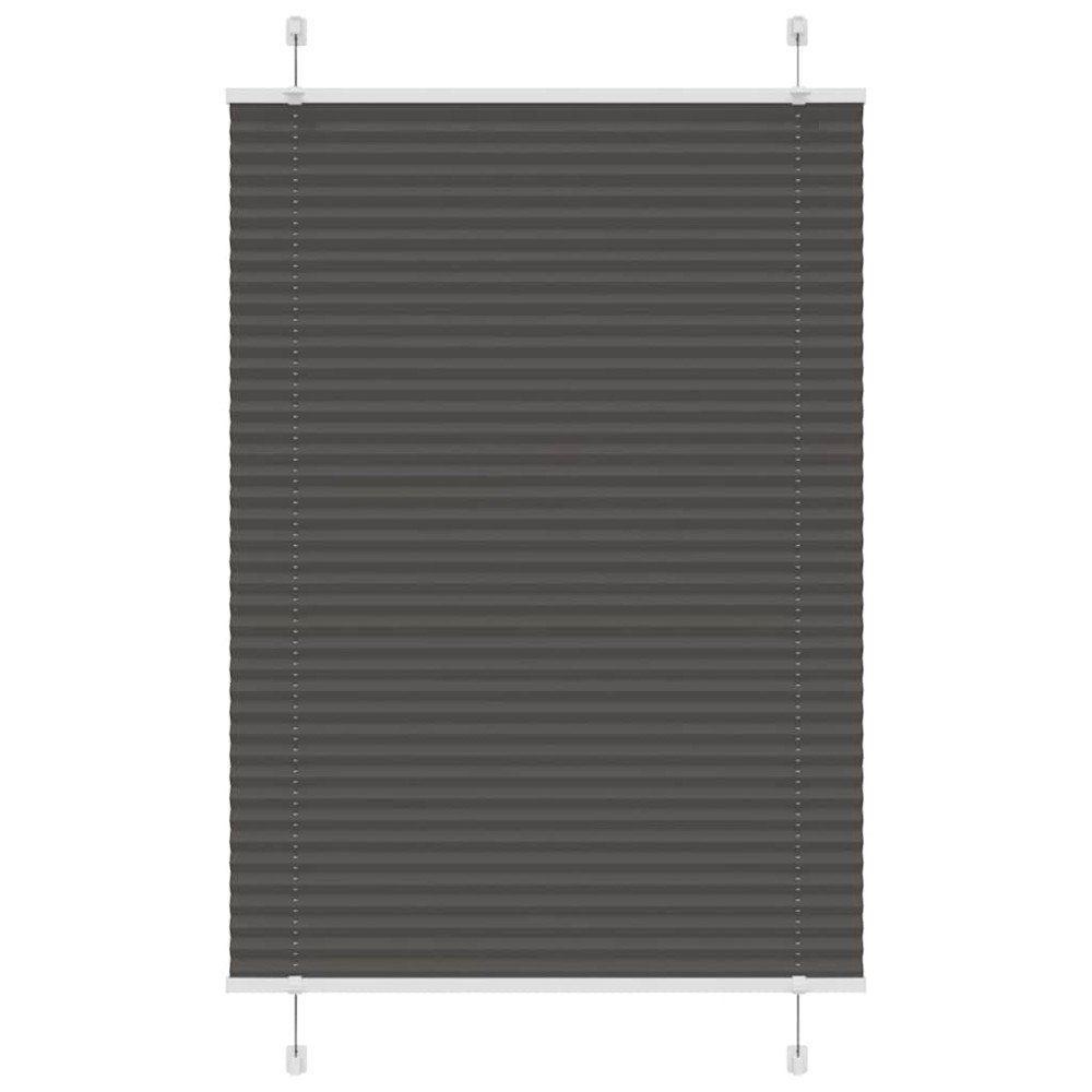 vidaXL Plisserad persienn svart 95x100 cm tyg bredd 94,4 cm polyester