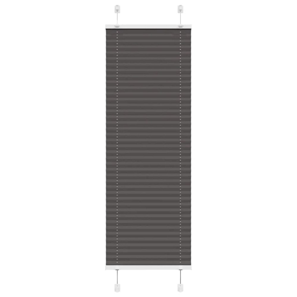 vidaXL Plisserad persienn svart 40x150 cm tyg bredd 39,4cm polyester