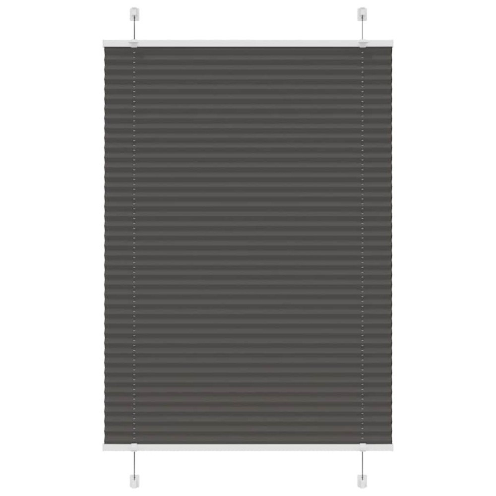 vidaXL Plisserad persienn svart 85x150 cm tyg bredd 84,4 cm polyester