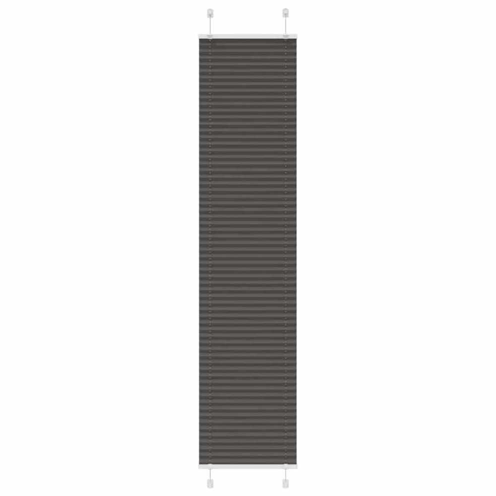 vidaXL Plisserad persienn svart 40x200cm tyg bredd 39,4cm polyester