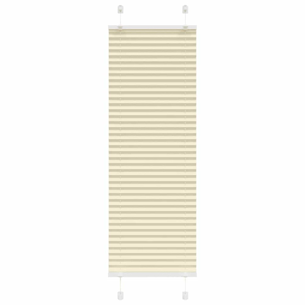 vidaXL Plisserad persienn cremefärgad 40x150 cm tyg bredd 39,4 cm