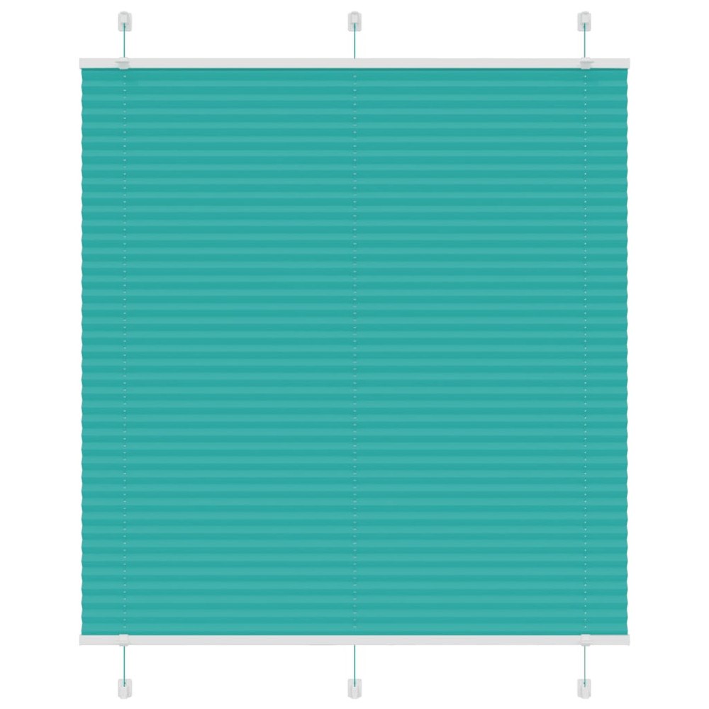 vidaXL Plisserad persienn bensingrön 115x100 cm tyg bredd 114,4cm