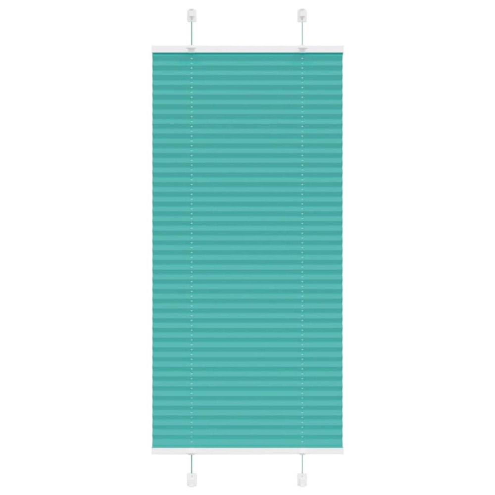 vidaXL Plisserad persienn bensingrön 55x150cm tyg bredd 54,4cm