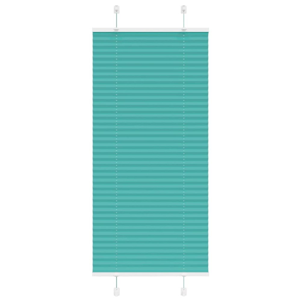 vidaXL Plisserad persienn bensingrön 65x150cm tyg bredd 64,4cm