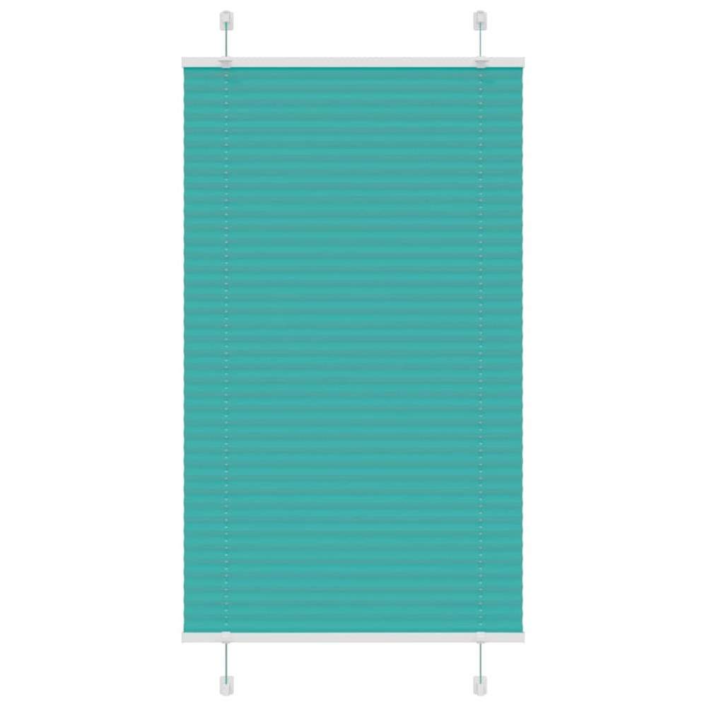 vidaXL Plisserad persienn bensingrön 75x150 cm tyg bredd 74,4cm
