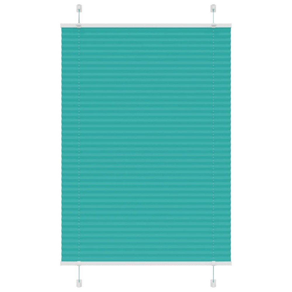 vidaXL Plisserad persienn bensingrön 85x150 cm tyg bredd 84,4cm