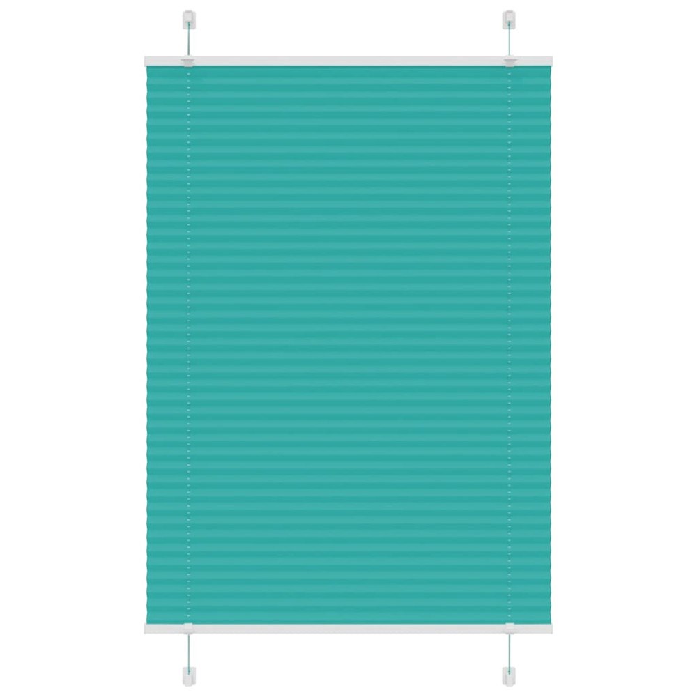 vidaXL Plisserad persienn bensingrön 100x150 cm tyg bredd 99,4 cm