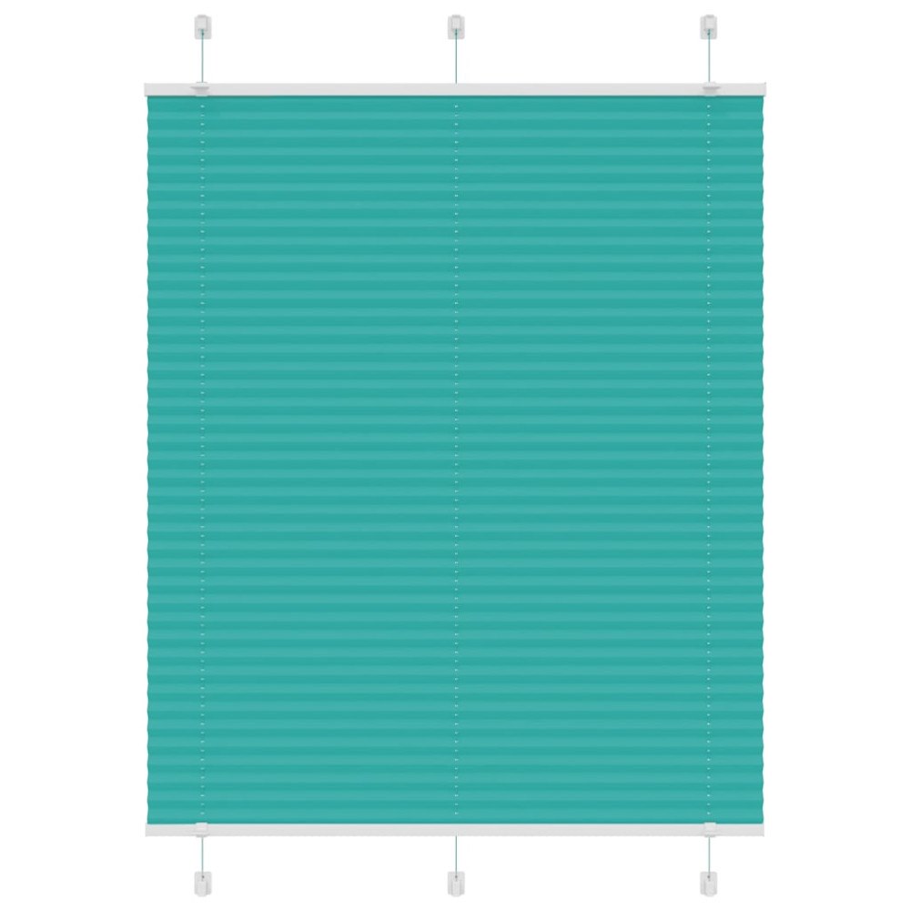 vidaXL Plisserad persienn bensingrön 105x150 cm tyg bredd 104,4cm