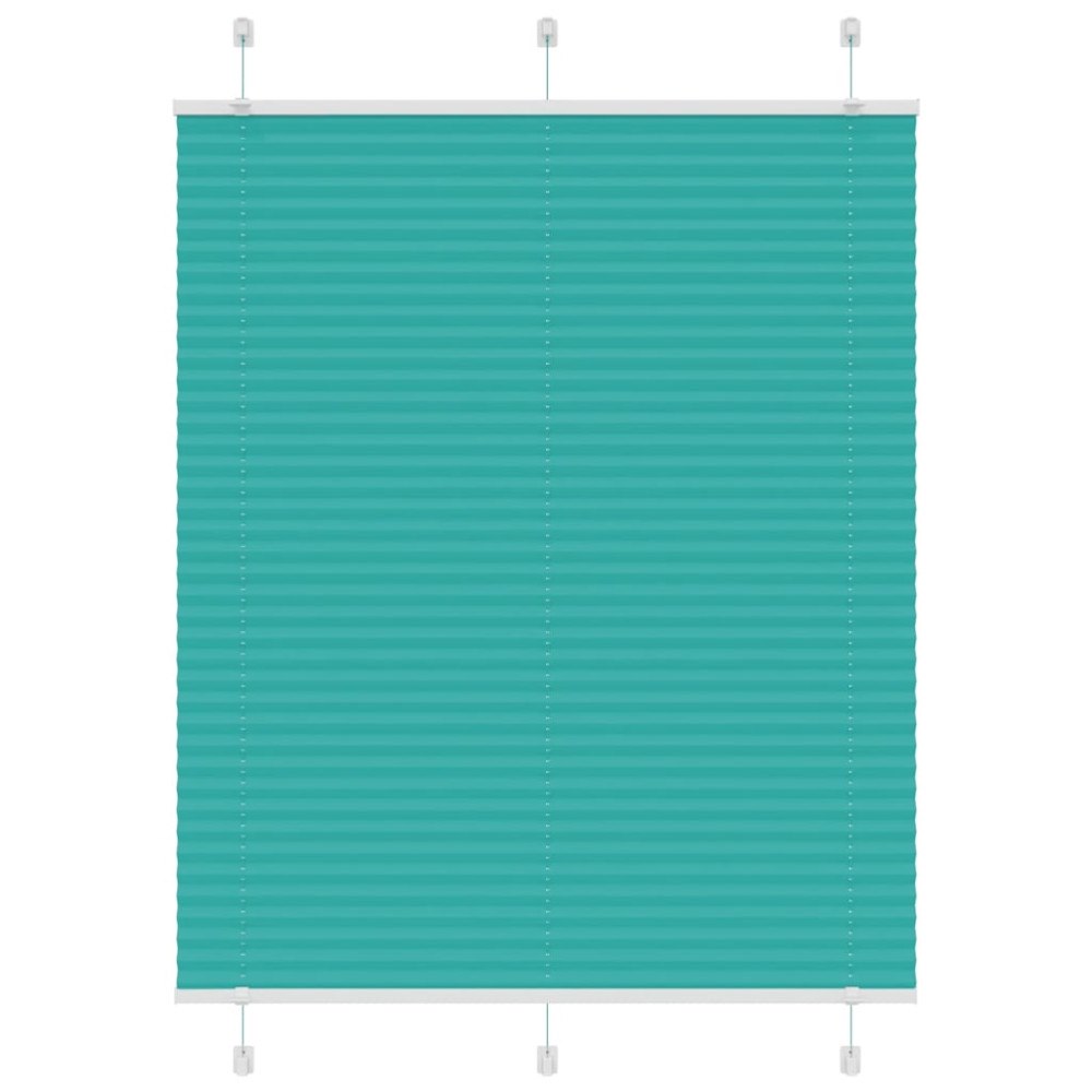 vidaXL Plisserad persienn bensingrön 110x150 cm tyg bredd 109,4cm