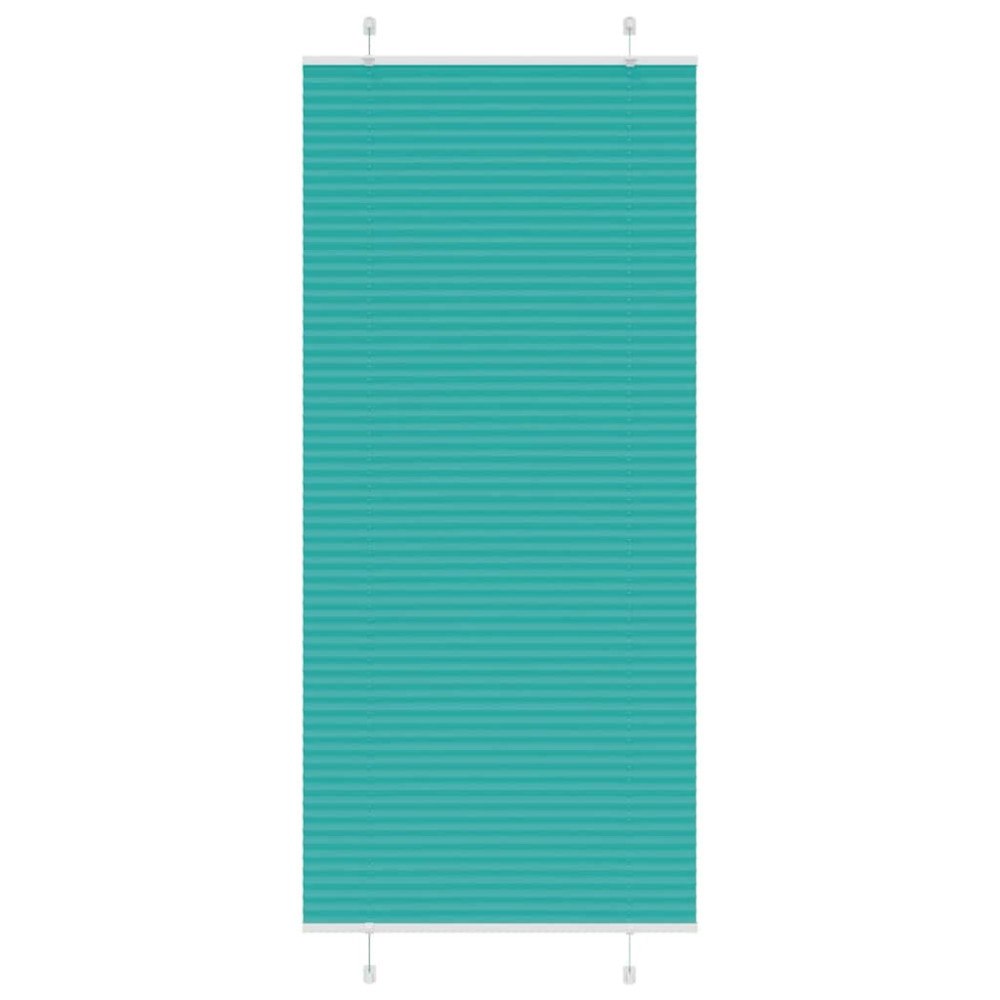 vidaXL Plisserad persienn bensingrön 95x200 cm tyg bredd 94,4cm