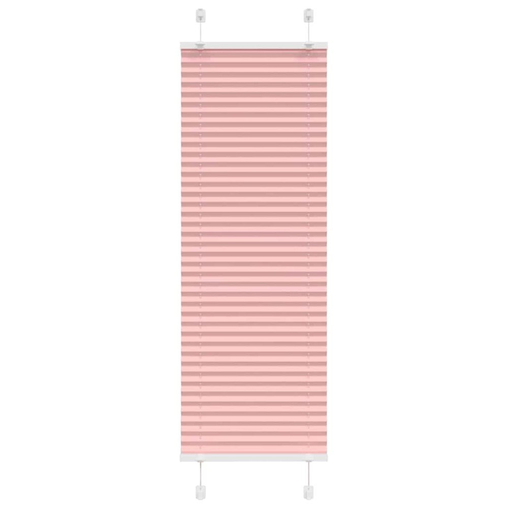 vidaXL Plisserad persienn rosa 40x150 cm tyg bredd 39,4cm polyester