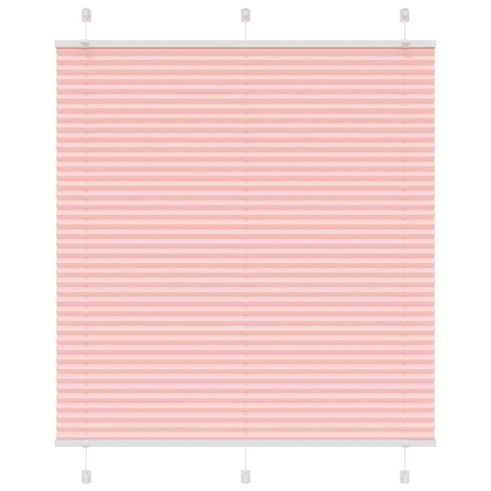 vidaXL Plisserad persienn rosa 115x150 cm tyg bredd 114,4cm polyester
