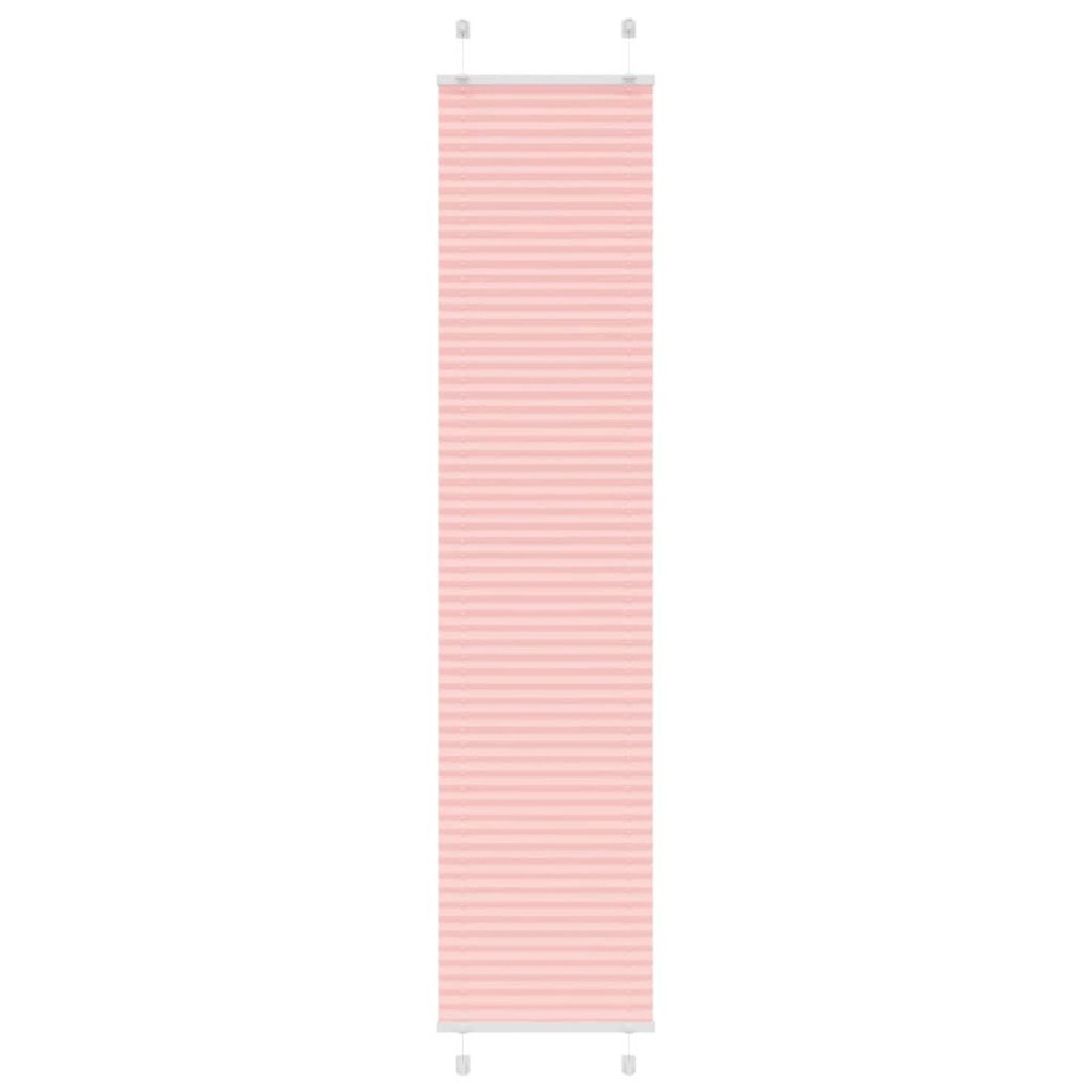 vidaXL Plisserad persienn rosa 40x200cm tyg bredd 39,4cm polyester