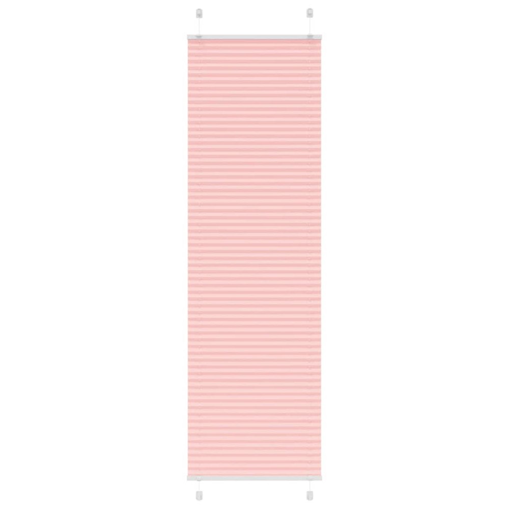 vidaXL Plisserad persienn rosa 60x200cm tyg bredd 59,4cm polyester