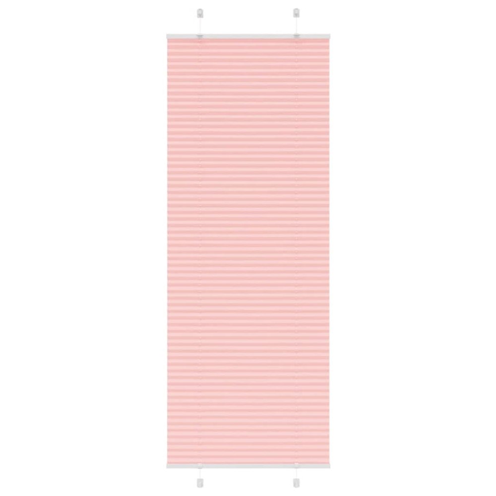 vidaXL Plisserad persienn rosa 80x200 cm tyg bredd 79,4 cm polyester