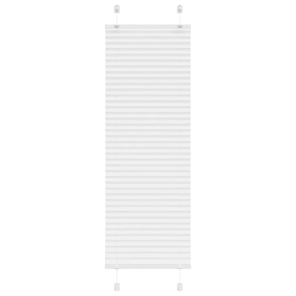 vidaXL Plisserad persienn vit 45x100cm tyg bredd 44,4cm polyester