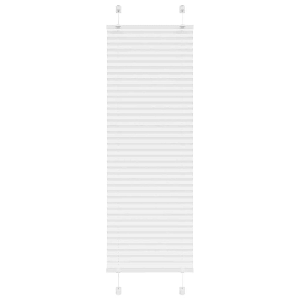 vidaXL Plisserad persienn vit 50x100cm tyg bredd 49,4cm polyester