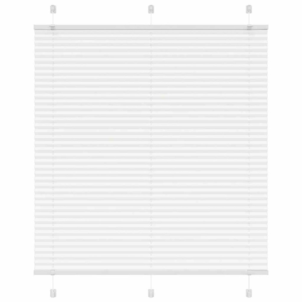 vidaXL Plisserad persienn vit 120x150 cm tyg bredd 119,4cm polyester