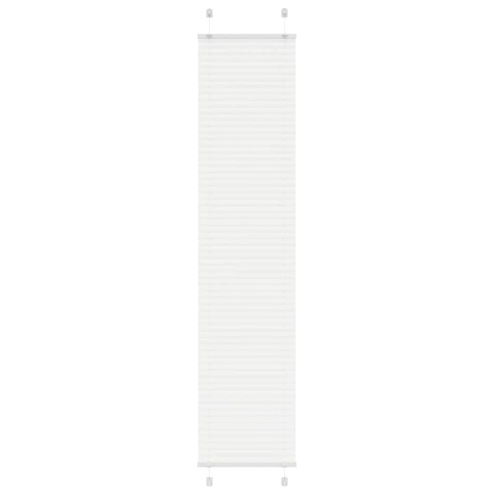 vidaXL Plisserad persienn vit 40x200cm tyg bredd 39,4cm polyester
