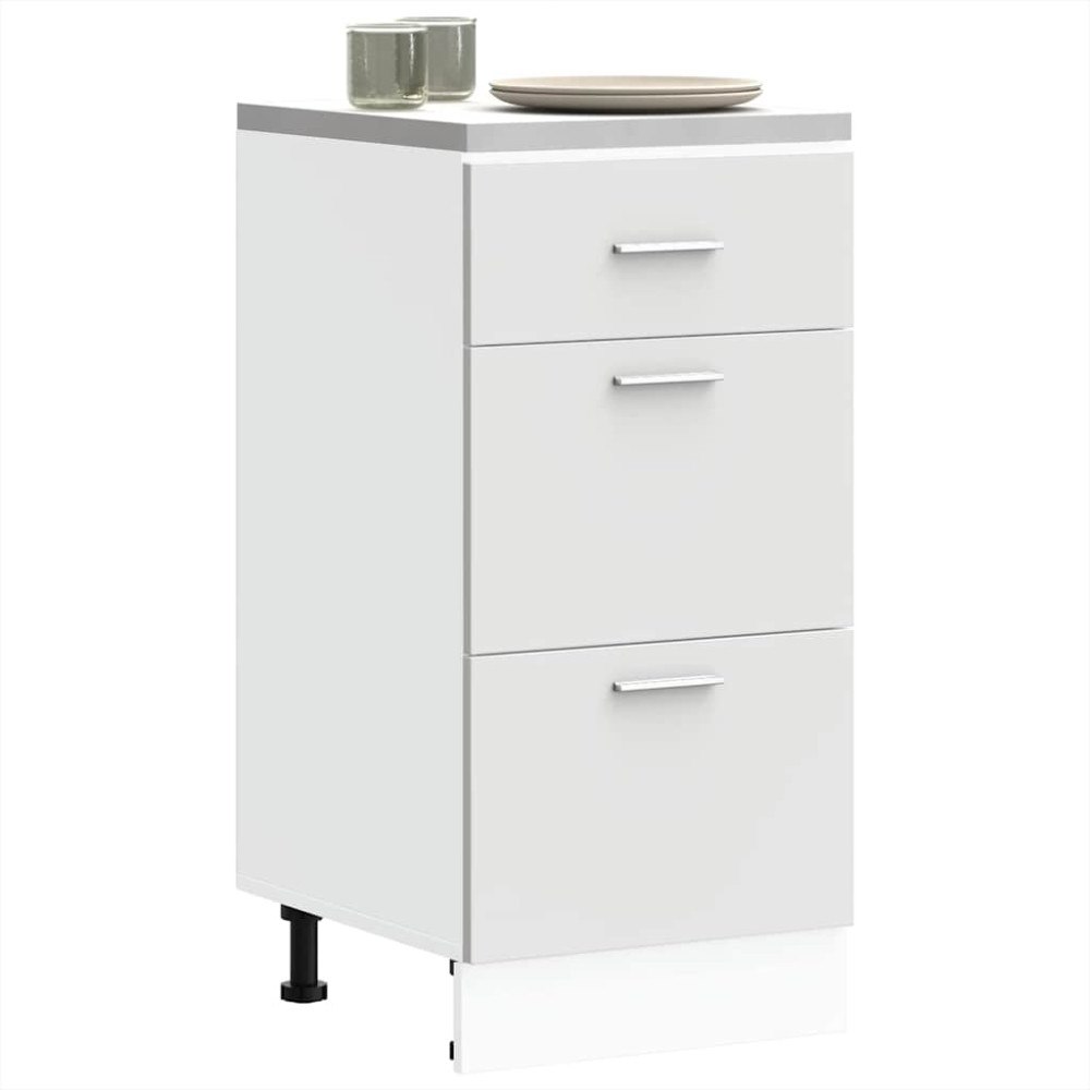 vidaXL Underskåp “Lyon” vit 40x46x81,5 cm konstruerat trä