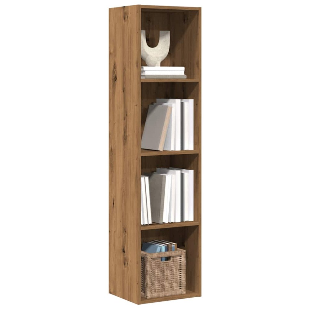 vidaXL Bokhylla/TV-bänk hantverksmässig ek 36x30x143cm konstruerat trä