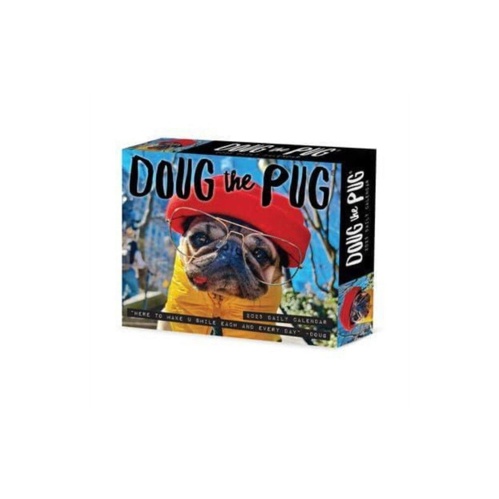 Willow Creek Press Calendars Doug the Pug 2025 6.2 X 5.4 Box Calendar-USA