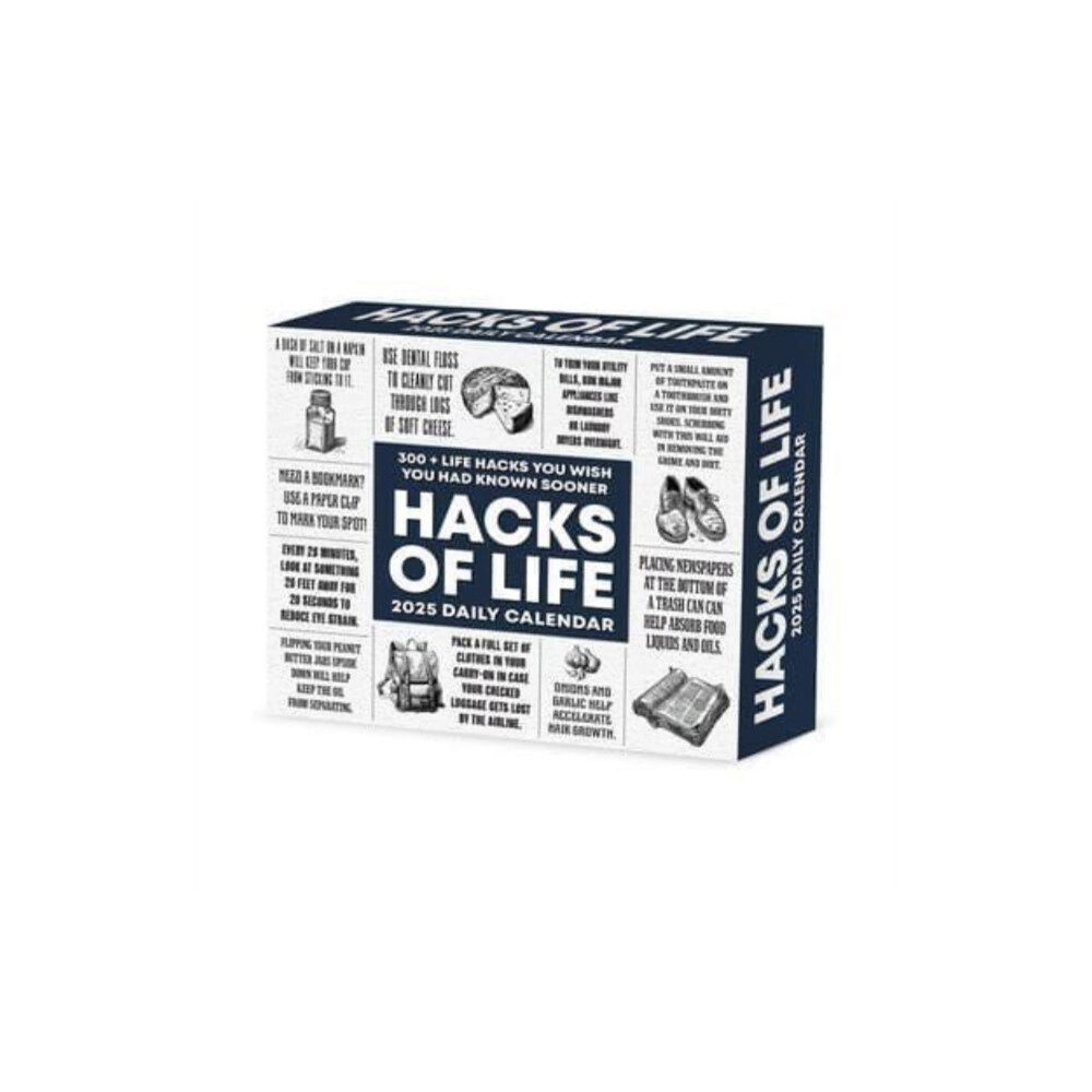 Willow Creek Press Calendars Hacks of Life 2025 6.2 X 5.4 Box Calendar