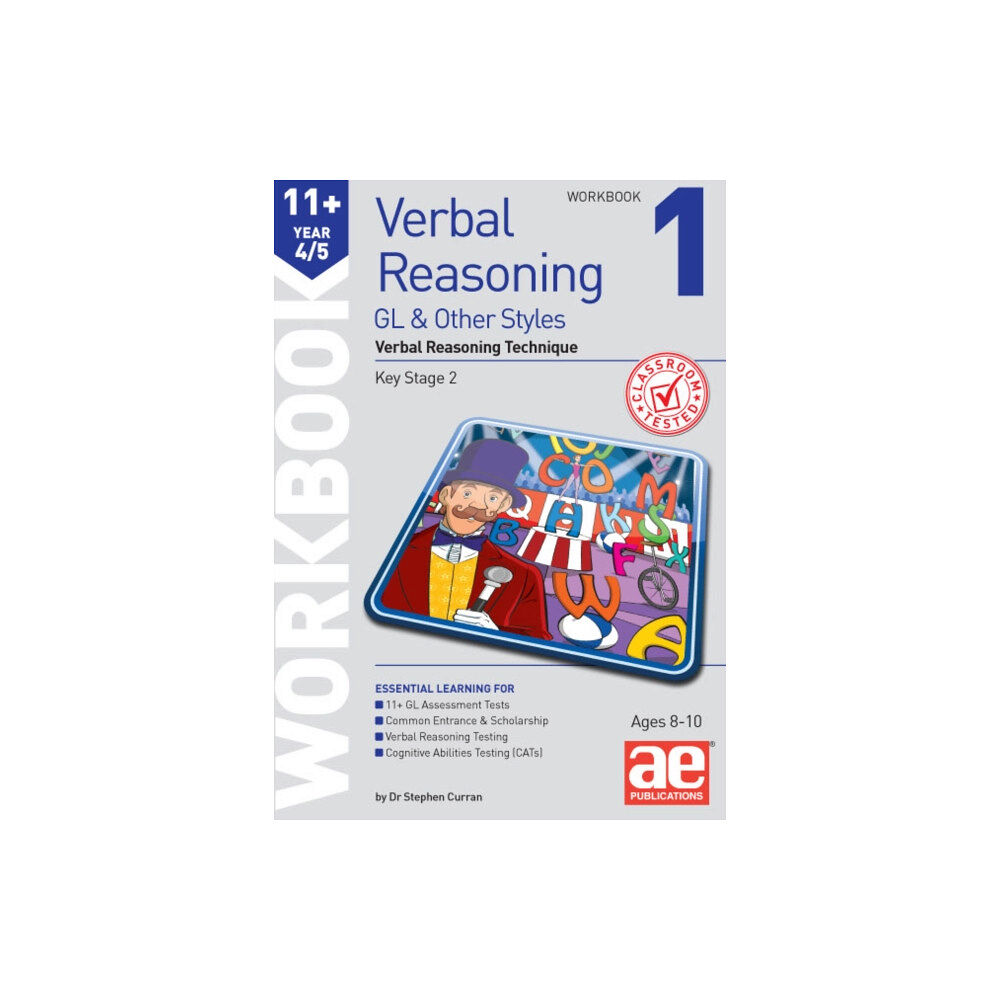 Accelerated Education Publications Ltd 11+ Verbal Reasoning Year 4/5 GL & Other Styles Workbook 1 (häftad, eng)