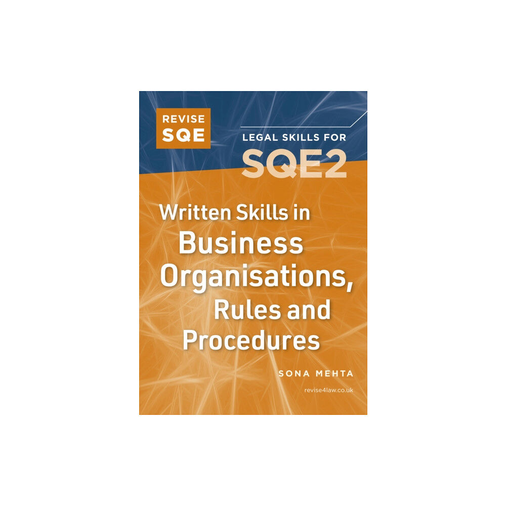 Fink Publishing Ltd Revise SQE Written Skills in Business Organisations, Rules and Procedures (häftad, eng)