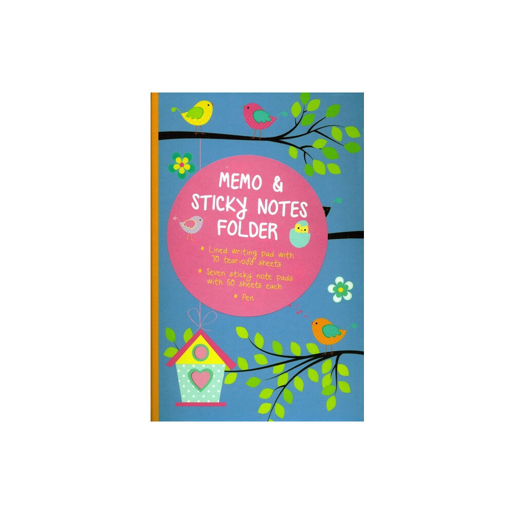 Anness publishing Memo & Sticky Notes Folder: Cute Birds