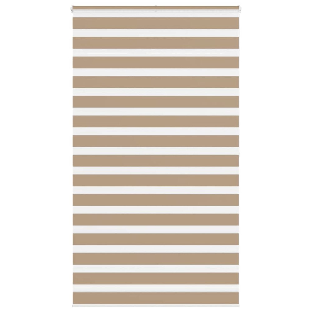 vidaXL Rullgardin zebra 125x200 cm tyg bredd 120,9 cm polyester