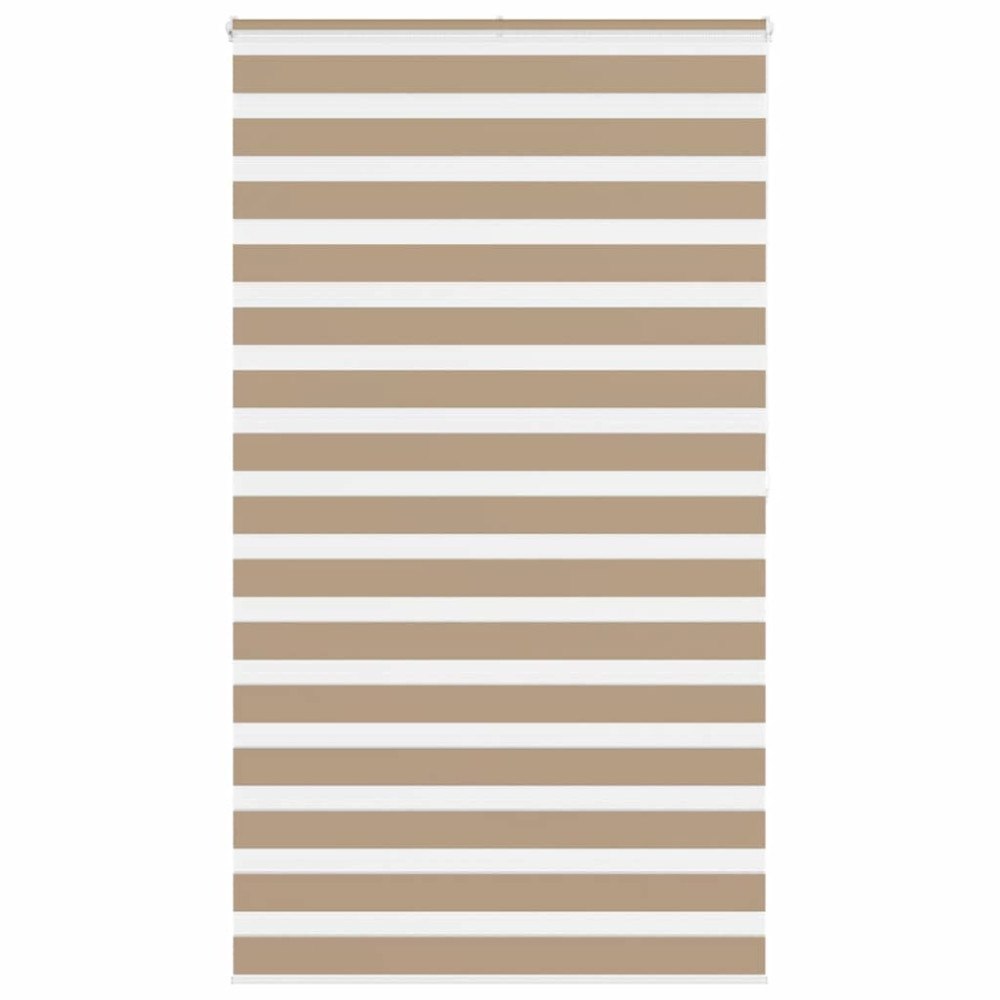 vidaXL Rullgardin zebra 130x200 cm tyg bredd 125,9 cm polyester