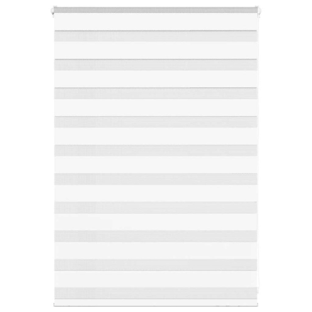 vidaXL Rullgardin zebra vit 105x100 cm tyg bredd 100,9 cm polyester