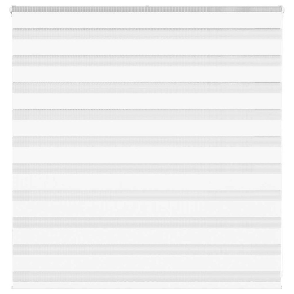 vidaXL Rullgardin zebra vit 145x100 cm tyg bredd 140,9 cm polyester