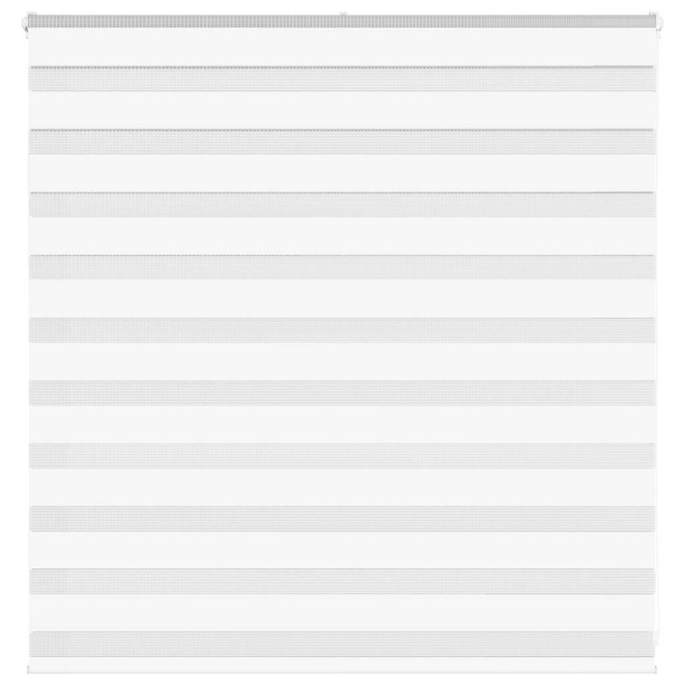 vidaXL Rullgardin zebra vit 150x100 cm tyg bredd 145,9 cm polyester