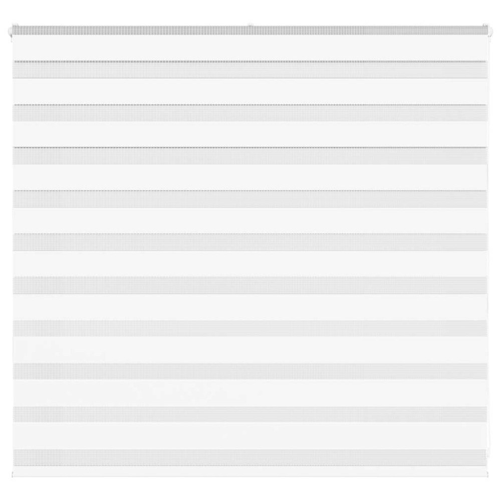 vidaXL Rullgardin zebra vit 160x100 cm tyg bredd 155,9 cm polyester