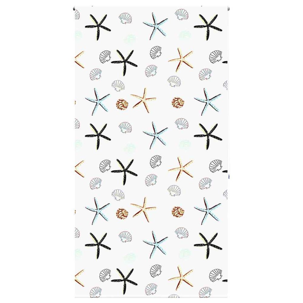 vidaXL Rullgardin för dusch 130x240 cm tyg bredd 126 cm