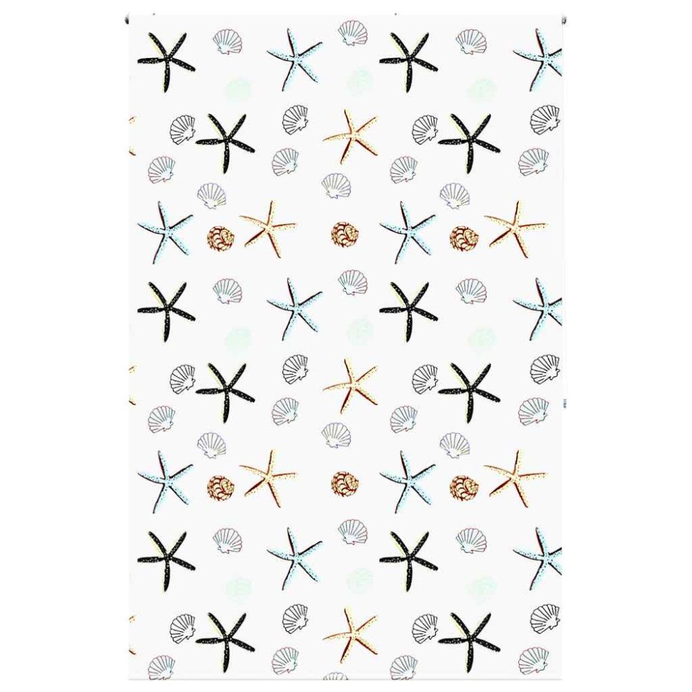 vidaXL Rullgardin för dusch 150x240 cm tyg bredd 146 cm