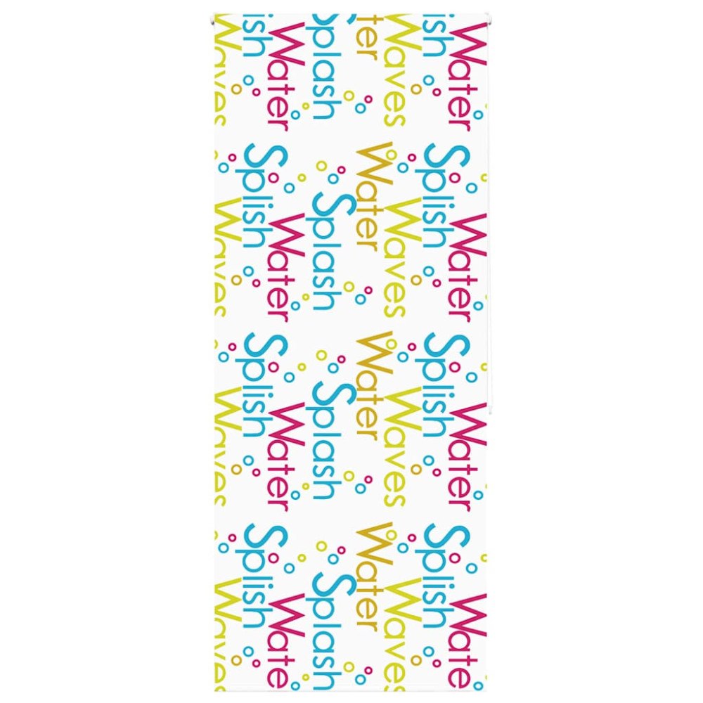 vidaXL Rullgardin för dusch 90x240 cm tyg bredd 86 cm